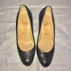 Purple reptile Christian Louboutin classic PumP